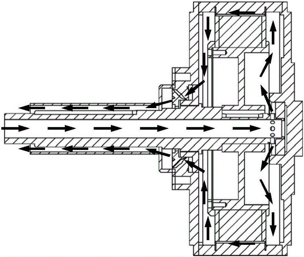 Ventilation and heat-dissipation structure of electric vehicle in-wheel motor