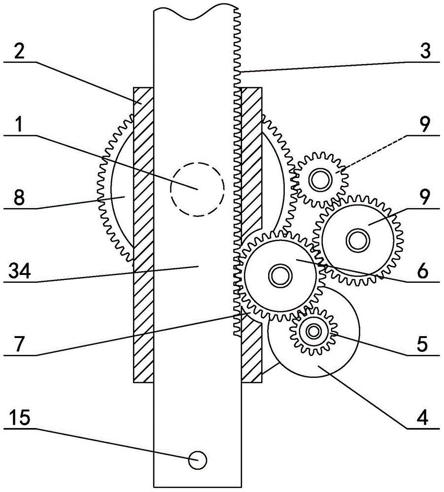 Cylindrical mast lifting device and method