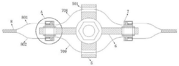 Coal mine tunnel support normalization auxiliary monitoring device and system based on anchor rod linkage