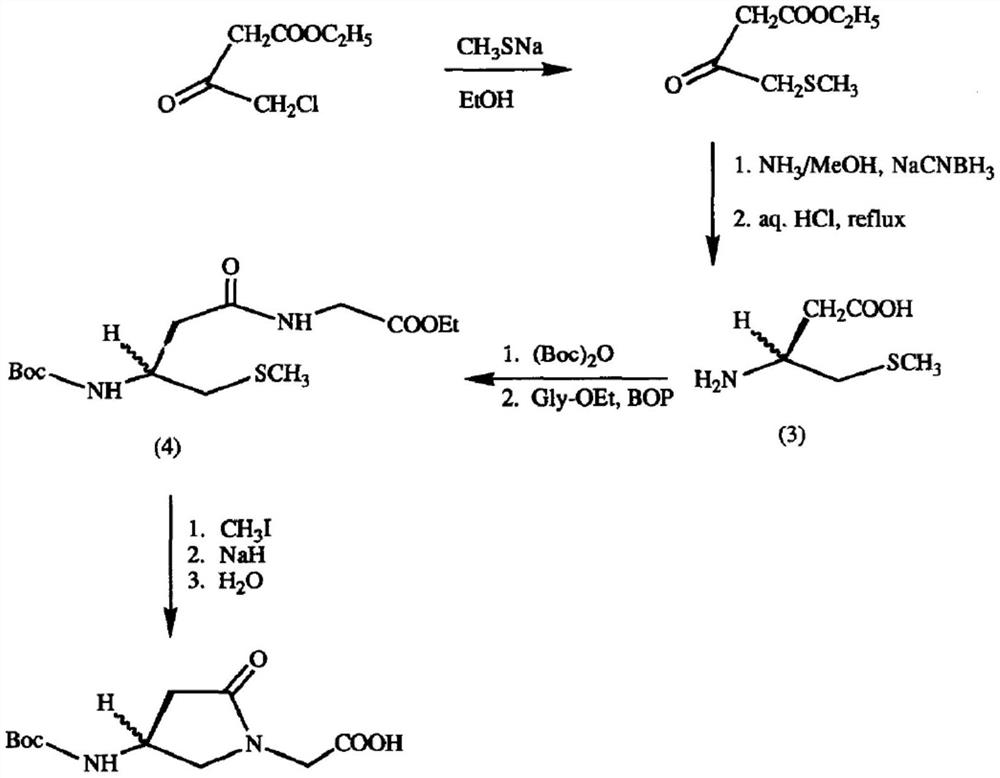 A kind of preparation method of γ-lactam bridged dipeptide compound