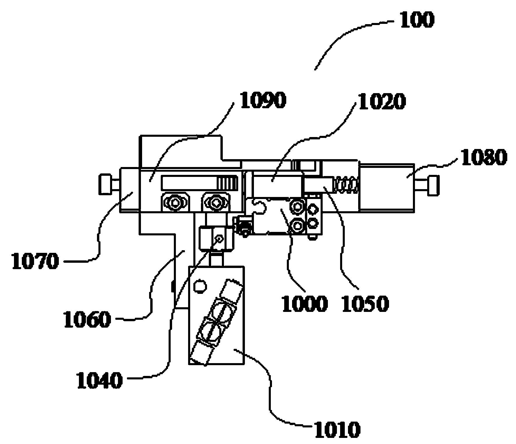 Flat cable crimping die