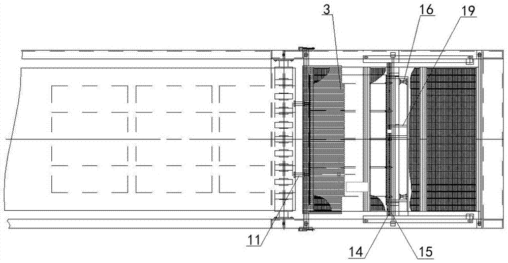 Stacking and neatening device for corrugated boards