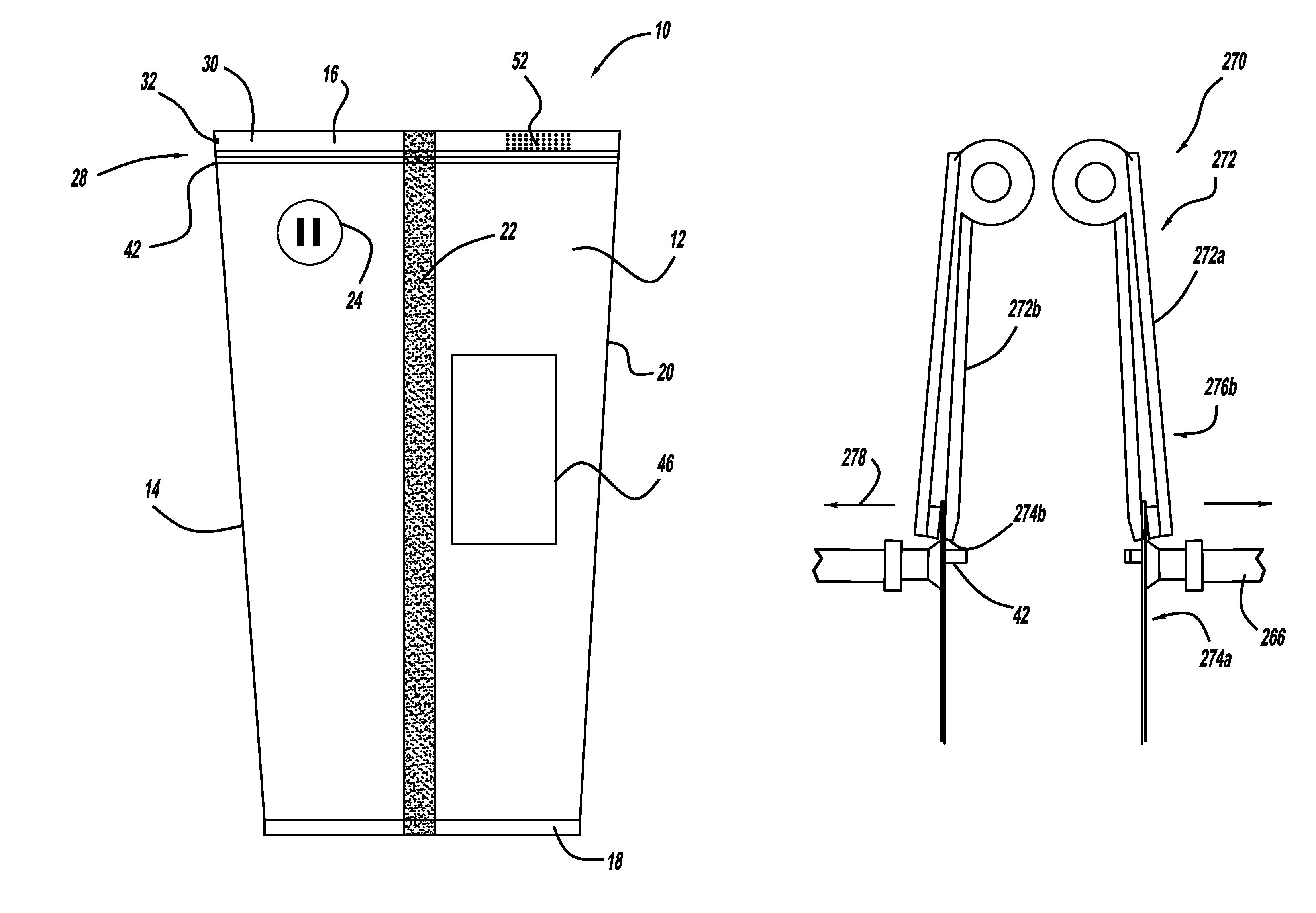 Method and apparatus for opening a flexible pouch using opening fingers