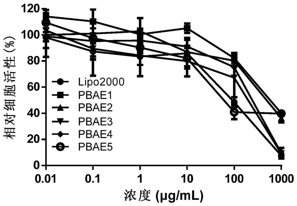 Dopamine functionalized poly(beta-amino ester) as well as preparation method and application thereof