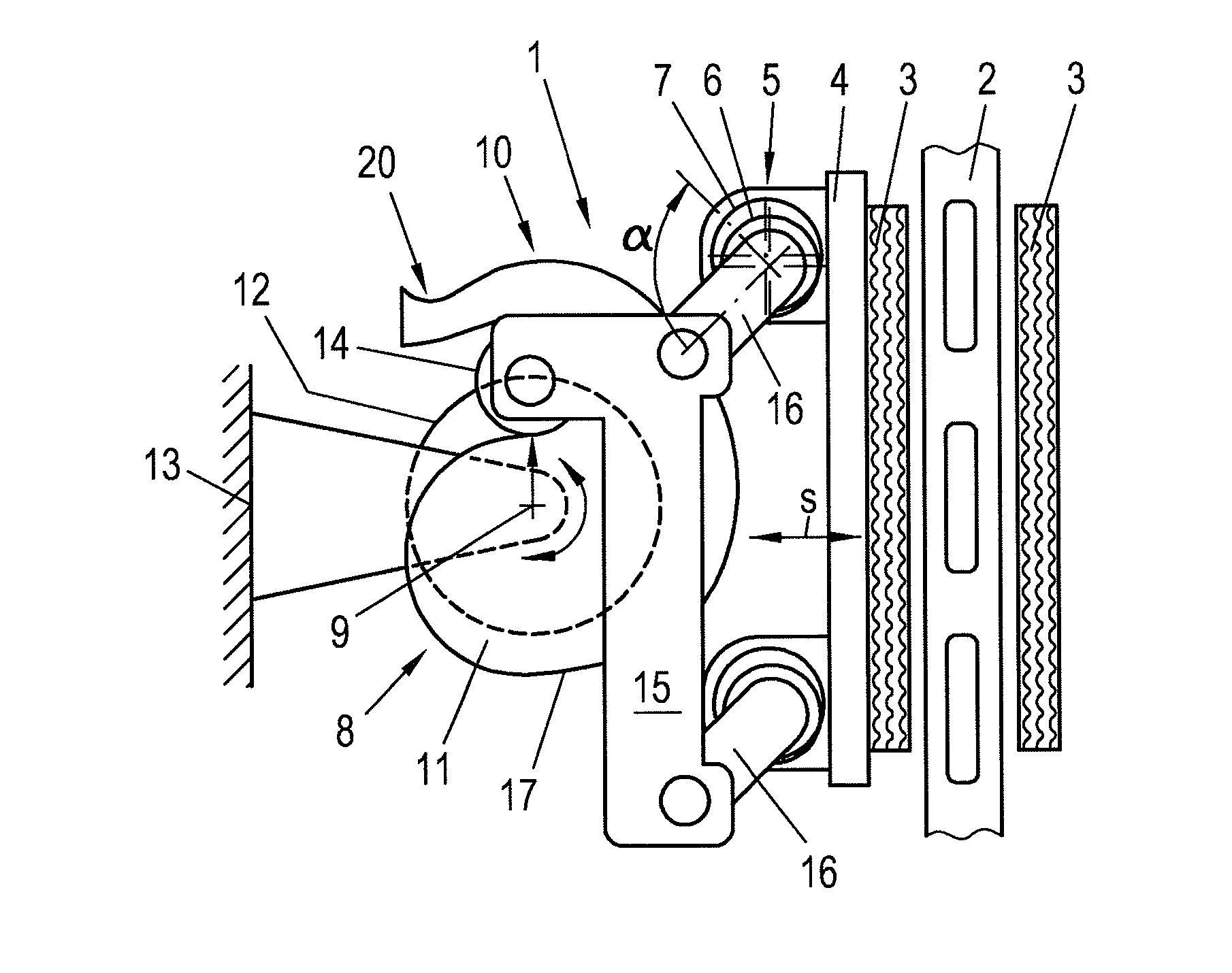 Electrically actuated friction brake