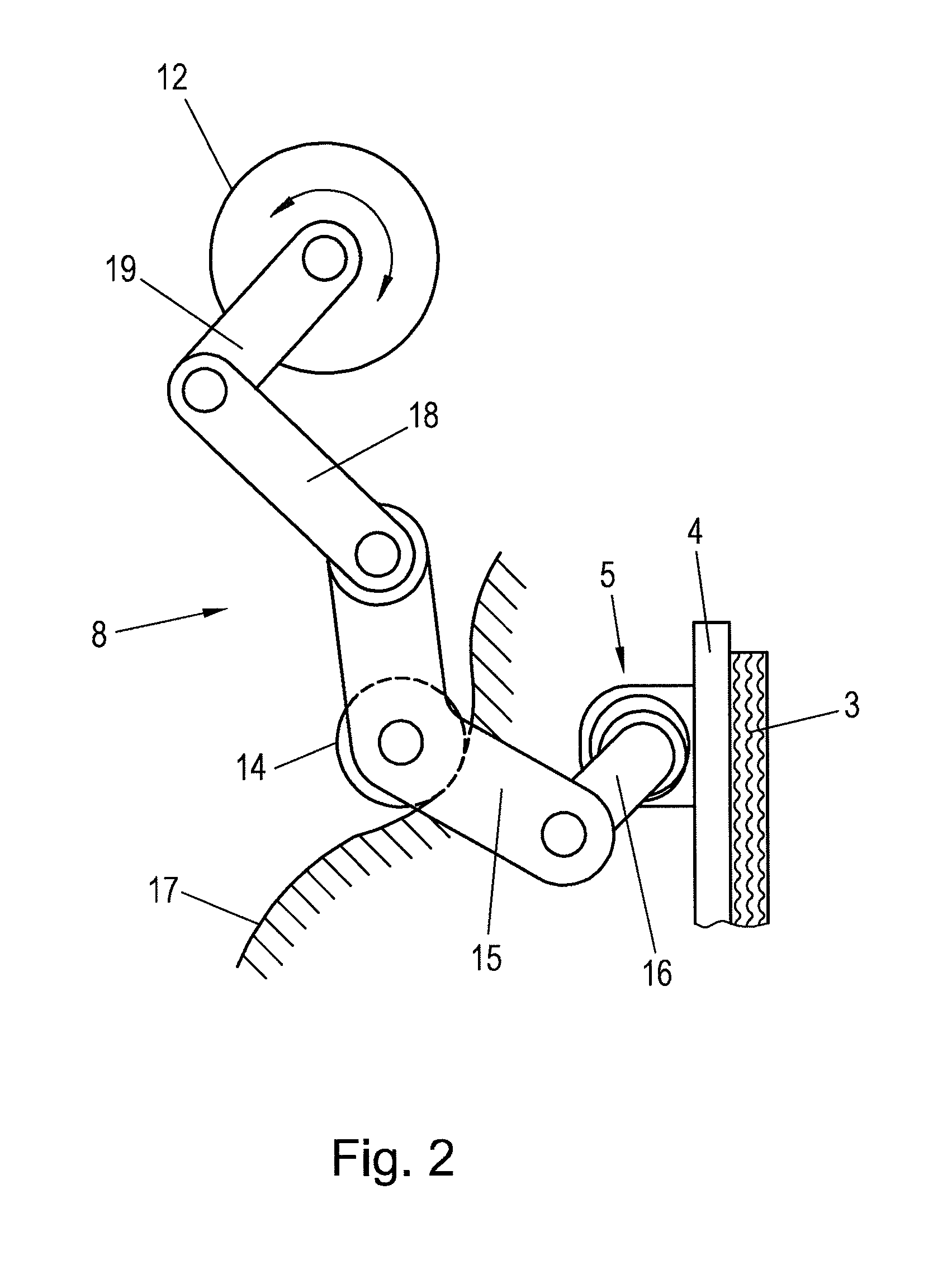 Electrically actuated friction brake