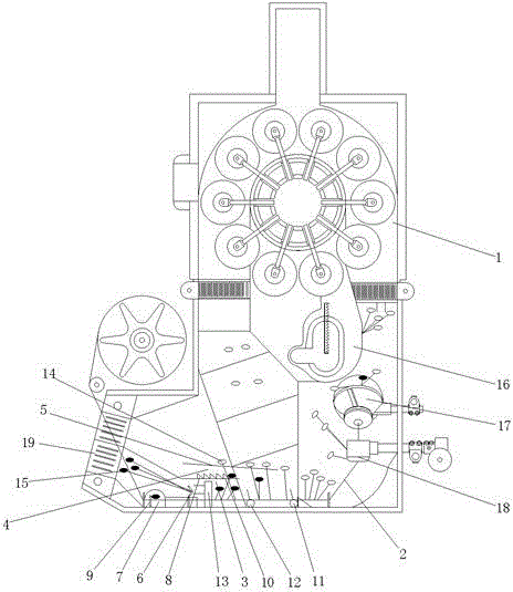 Water flow neatening device for automatic silk reeling machine