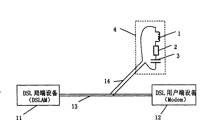 Matching absorber for reducing damage of bridge tap to cable transmission performance