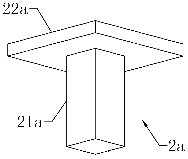 Hollow beamless floor system structure and construction method thereof