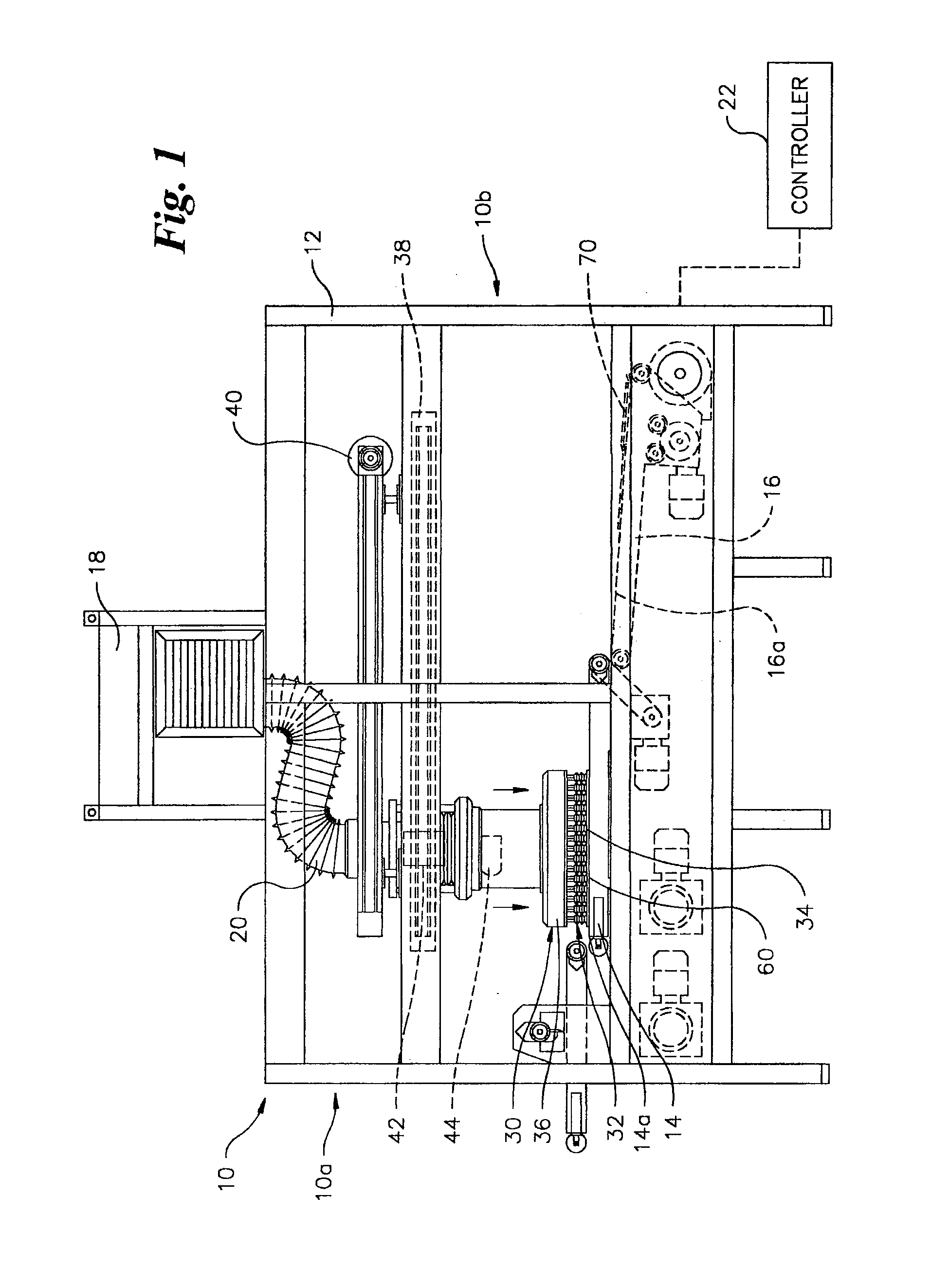 Apparatus and Method for Movement and Rotation of Dough Sheets to Produce a Bakery Products