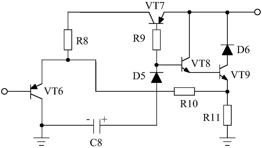 Frequency modulation type constant-voltage output power supply based on overvoltage protection circuit