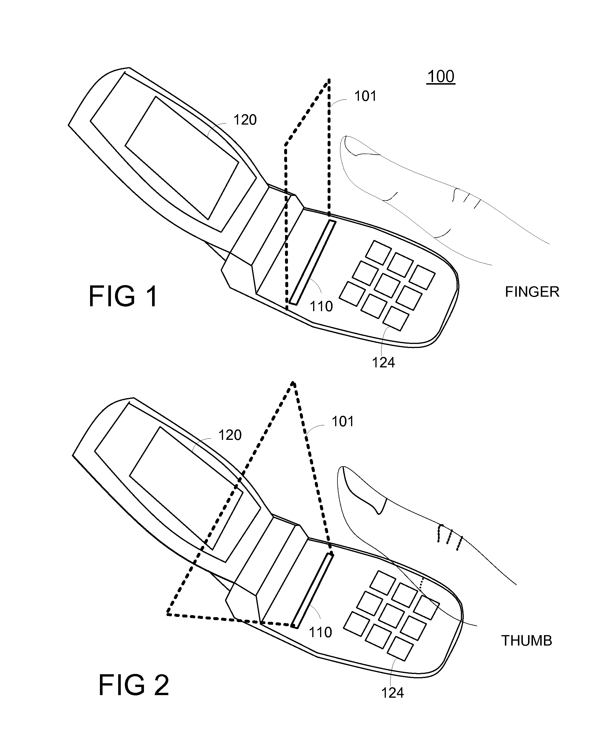 Method and apparatus for touchless control of a device