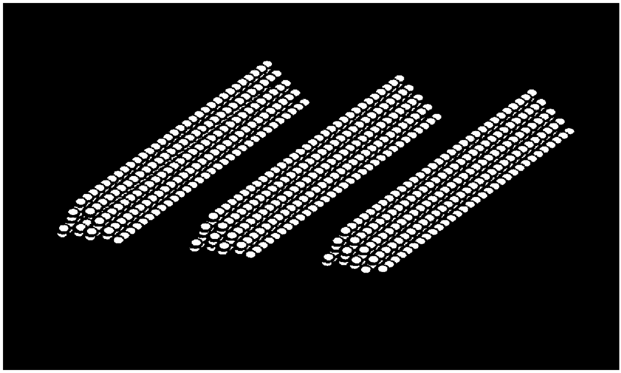 A method for preparing a liquid crystal cell with an array of metal nanoparticles