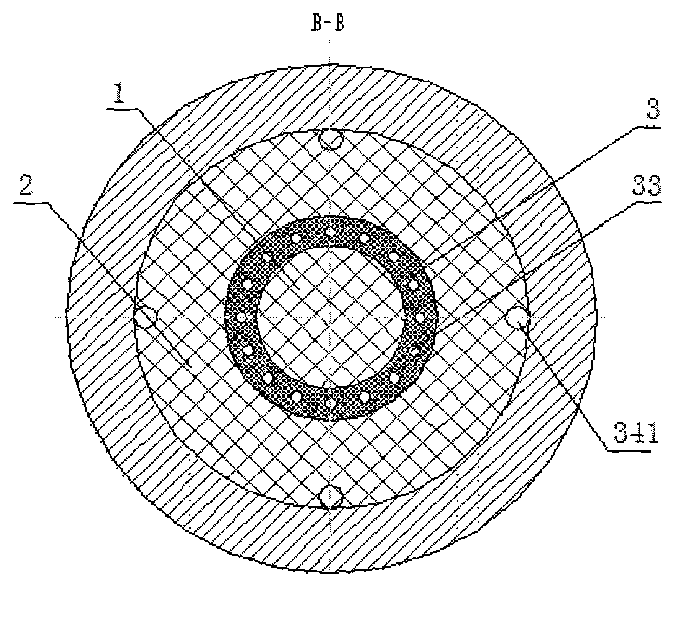 Multi-element combined-type low-pressure pouring method and combined-type sand core