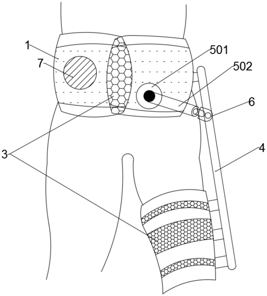 Orthosis for hip joint osteoarthritis and orthosis method