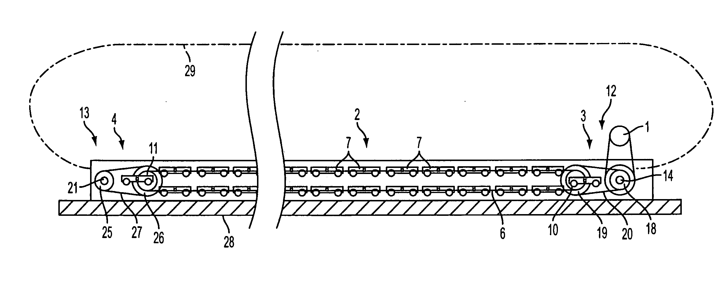 Travelator, moving ramp or escalator