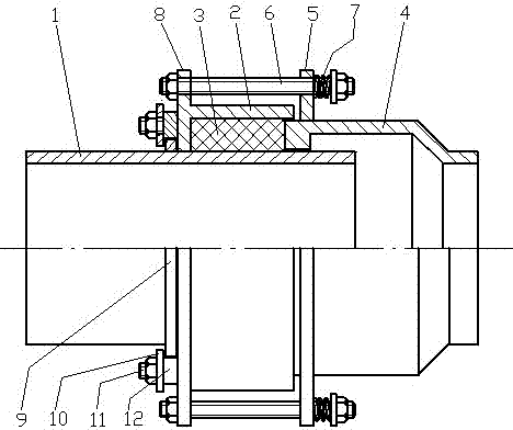 Floating sealing type rotary compensator