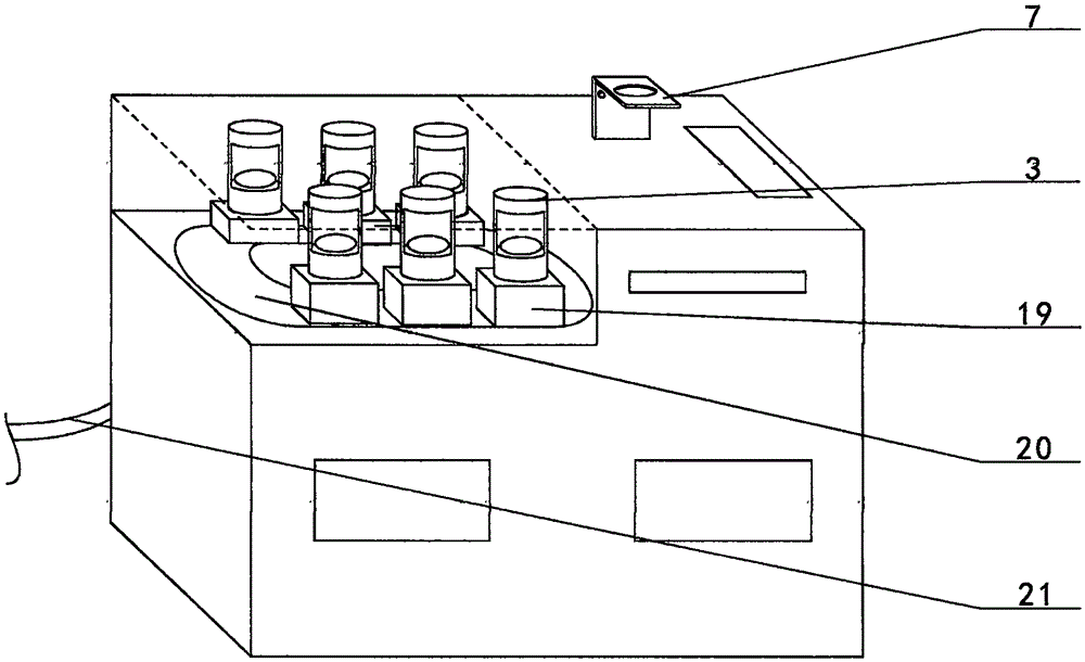 Rock and mineral component identification and analytic instruction experiment device