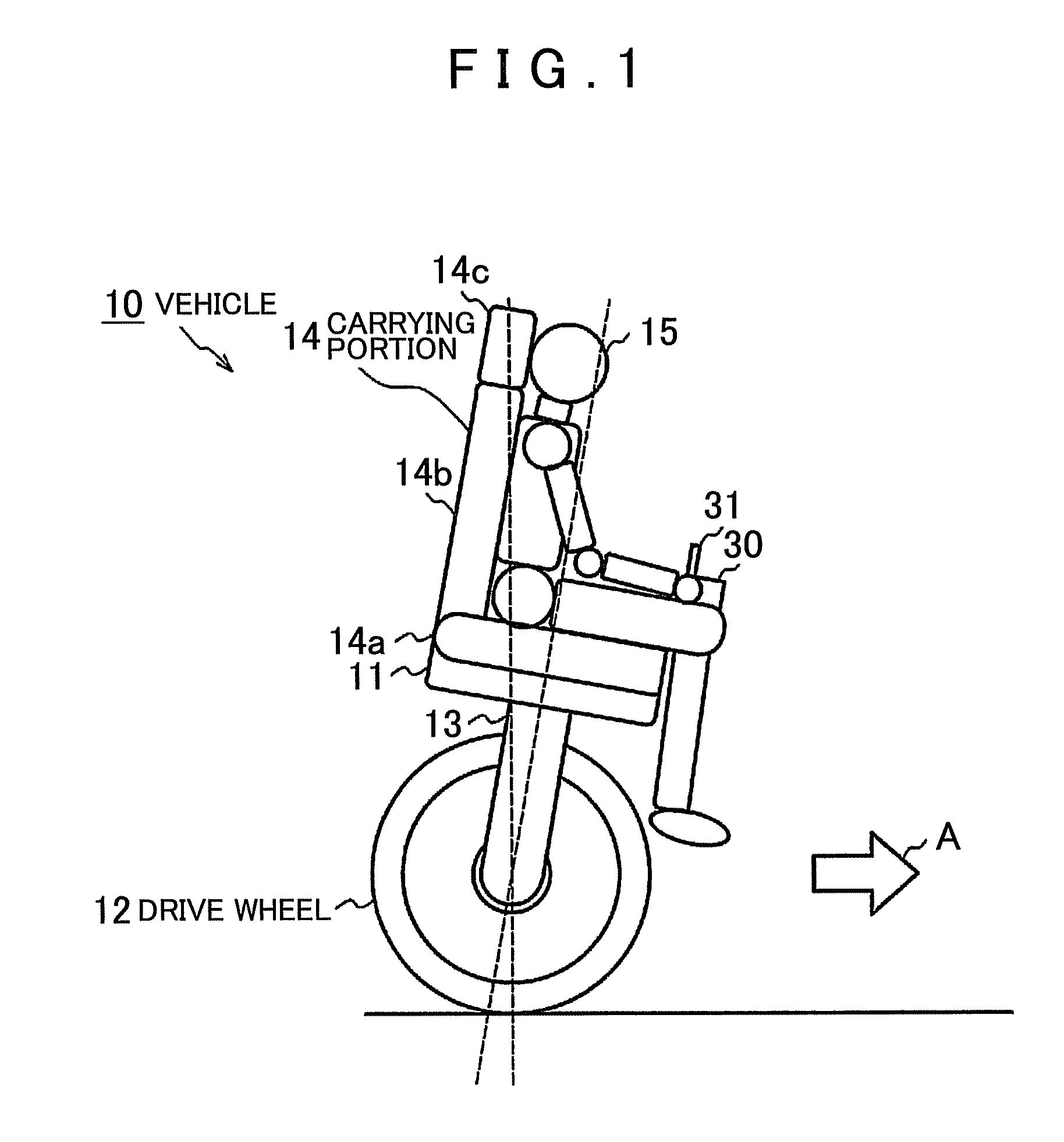 Inverted pendulum vehicle with stability on a slope