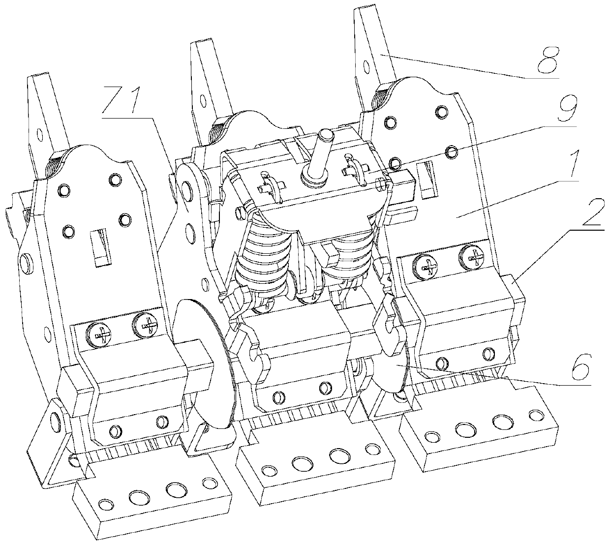 Rotary shaft device of circuit breaker