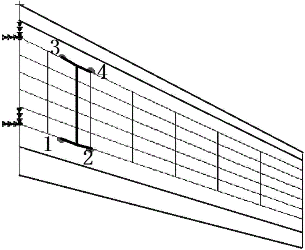 Method for determining thin-walled structure high-rigidity connecting area load transfer