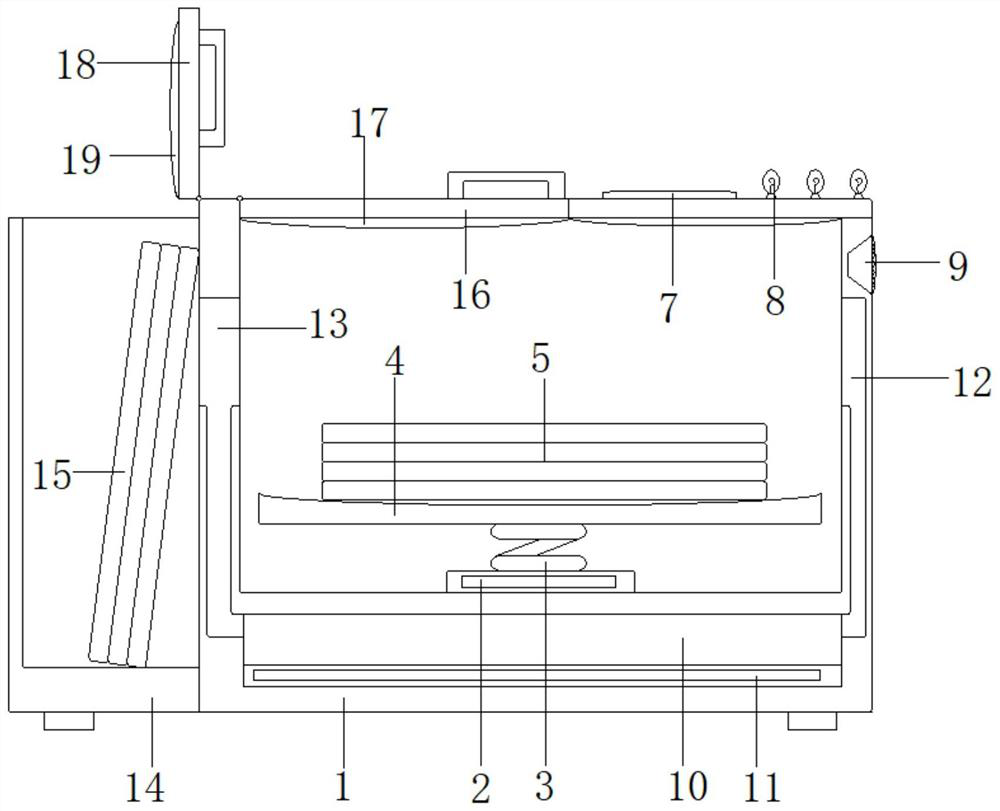 Emergency monitoring and alarming device for bleeding amount of bullet wound