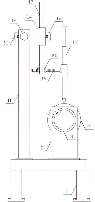 Round tube welding device