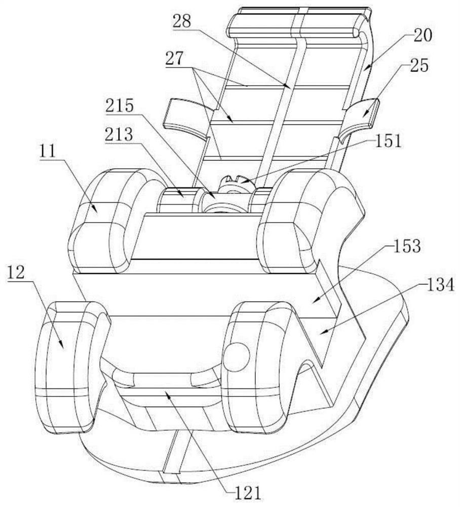 A clamshell type orthodontic bracket with variable arch wire slot