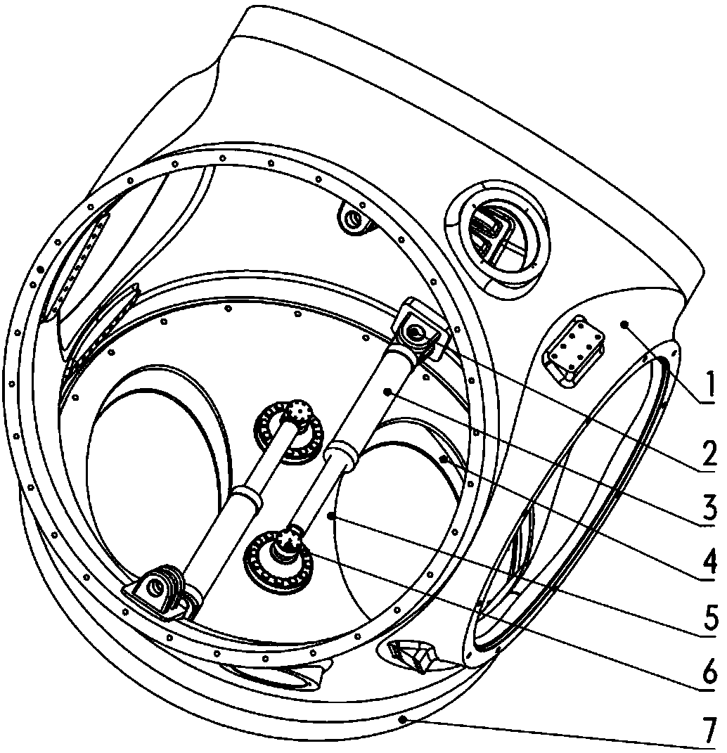 Wind driven generator hydraulic pitch-variable mechanism and system