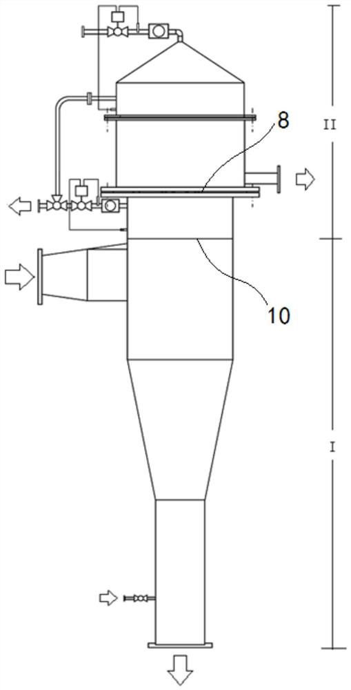 An industrial circulating water online oil monitoring and degreasing device