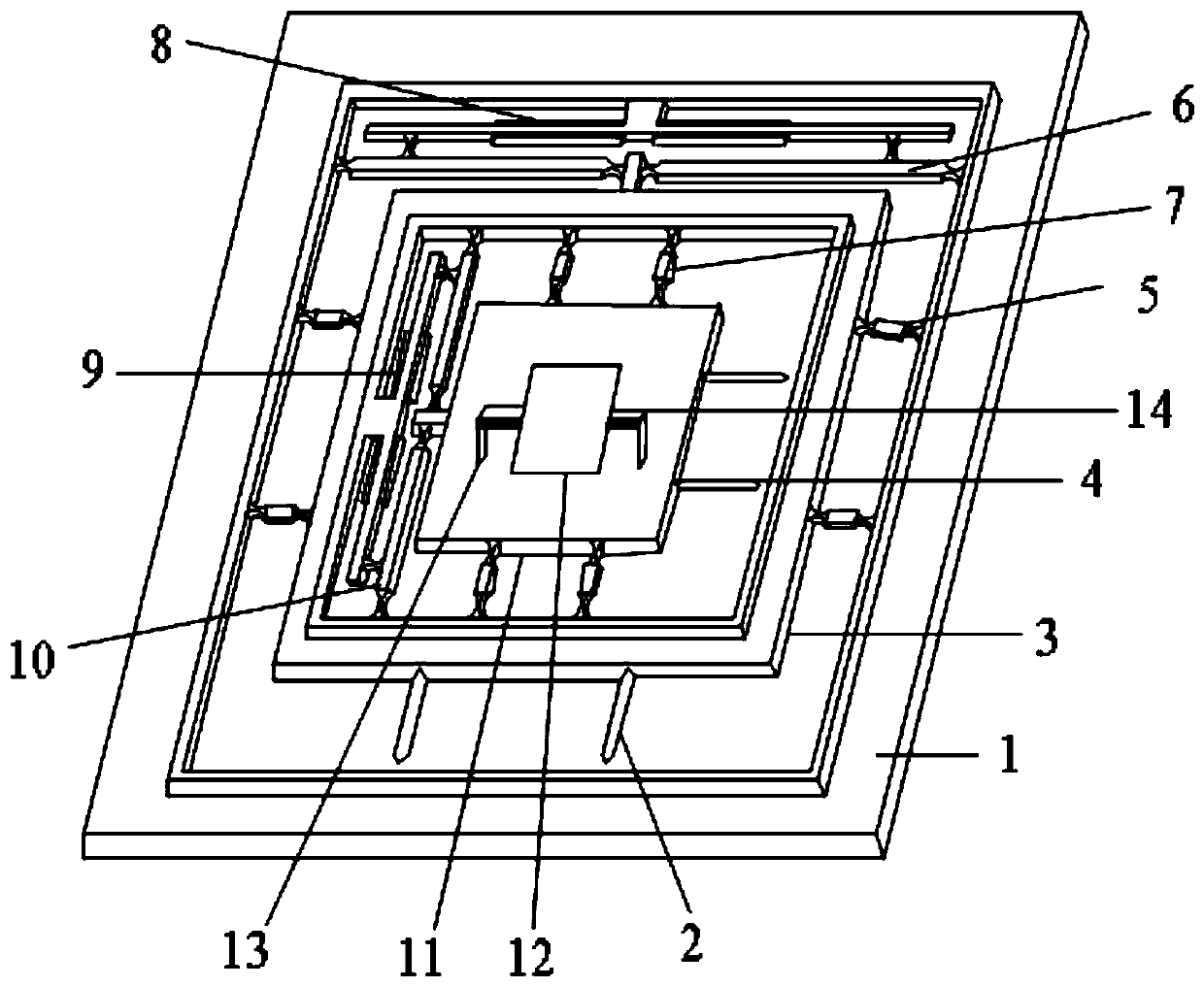 A three-dimensional piezoelectric driven micromirror adjustment device