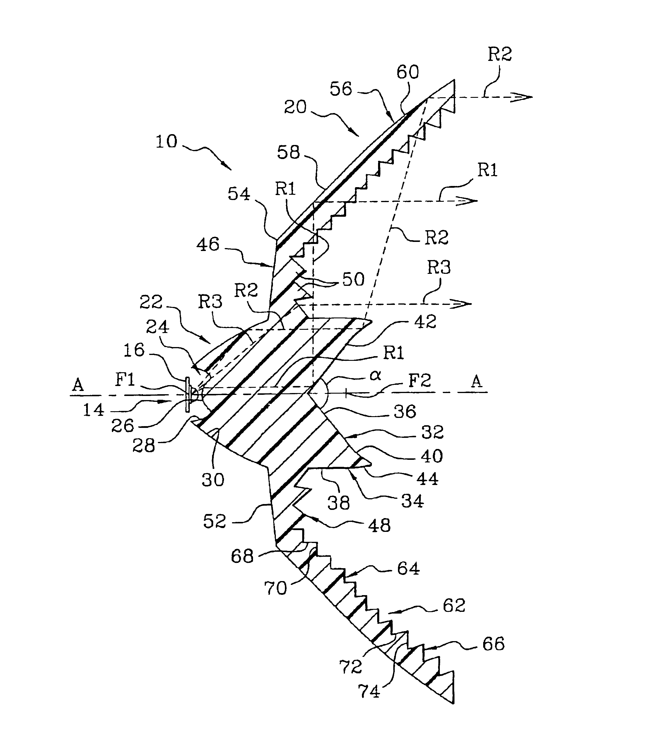 Indicator lamp comprising an optical device for recovering and distributing the light flux towards an annular reflector