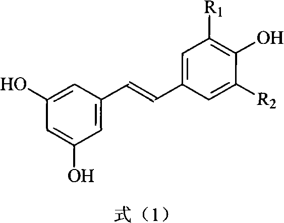 Method for preparing trans polyhydroxystilbene compounds