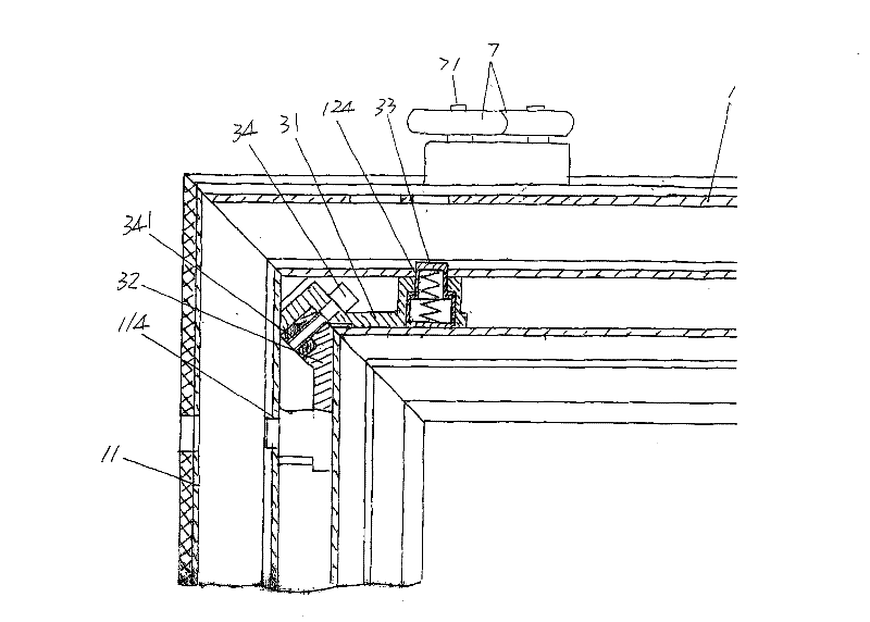 Floor rail type sliding door structure