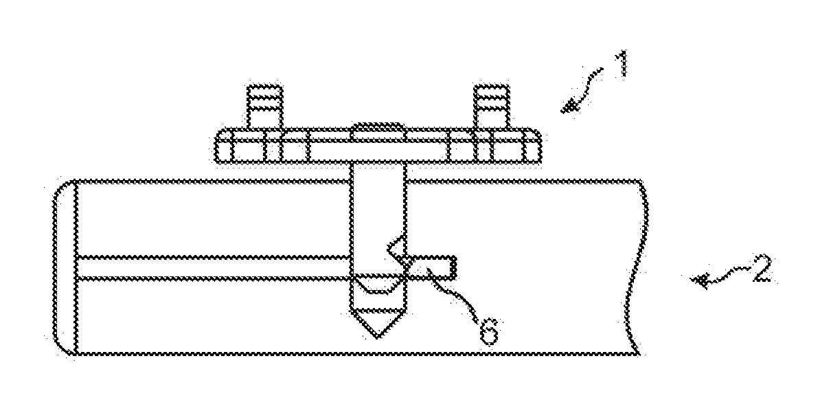 Panel with a fastening device