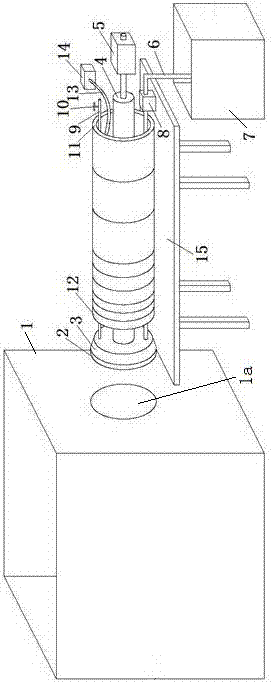 Drilling test device and method used for shield model test