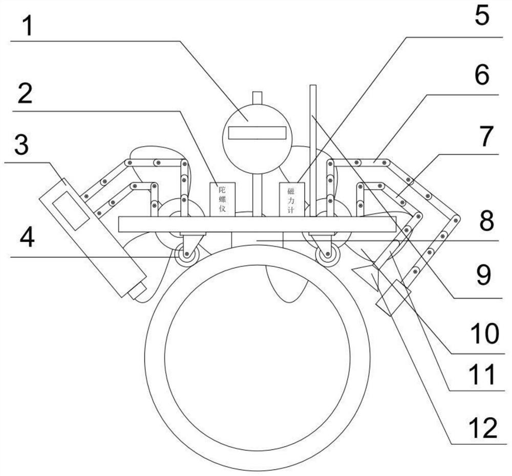 Underwater nondestructive inspection equipment based on combination of vision and magnetic powder and treatment method