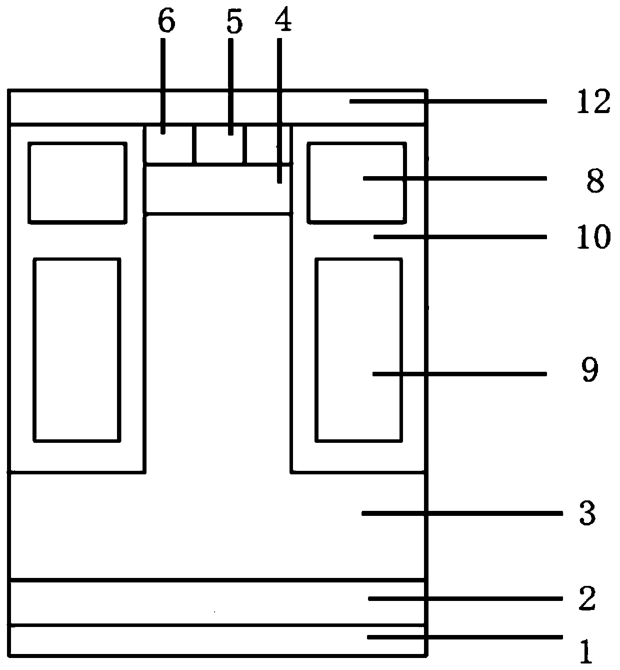 A shielded gate power dmos device