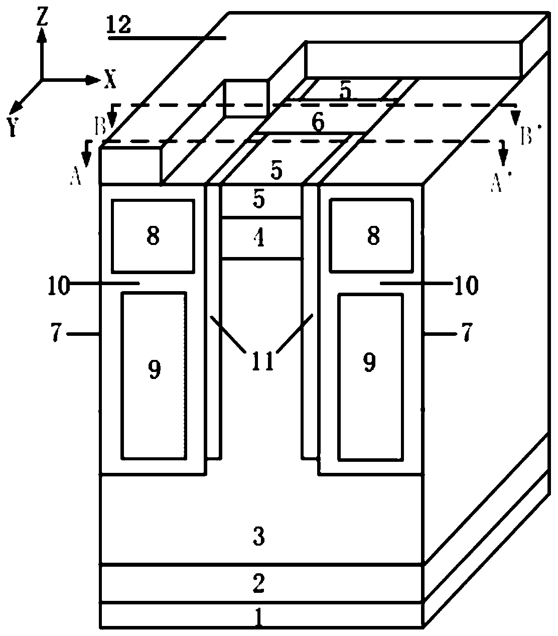 A shielded gate power dmos device