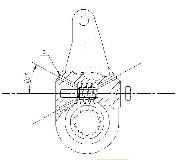 Brake clearance manual adjusting arm device with umbrella tooth structures arranged at two ends of worm