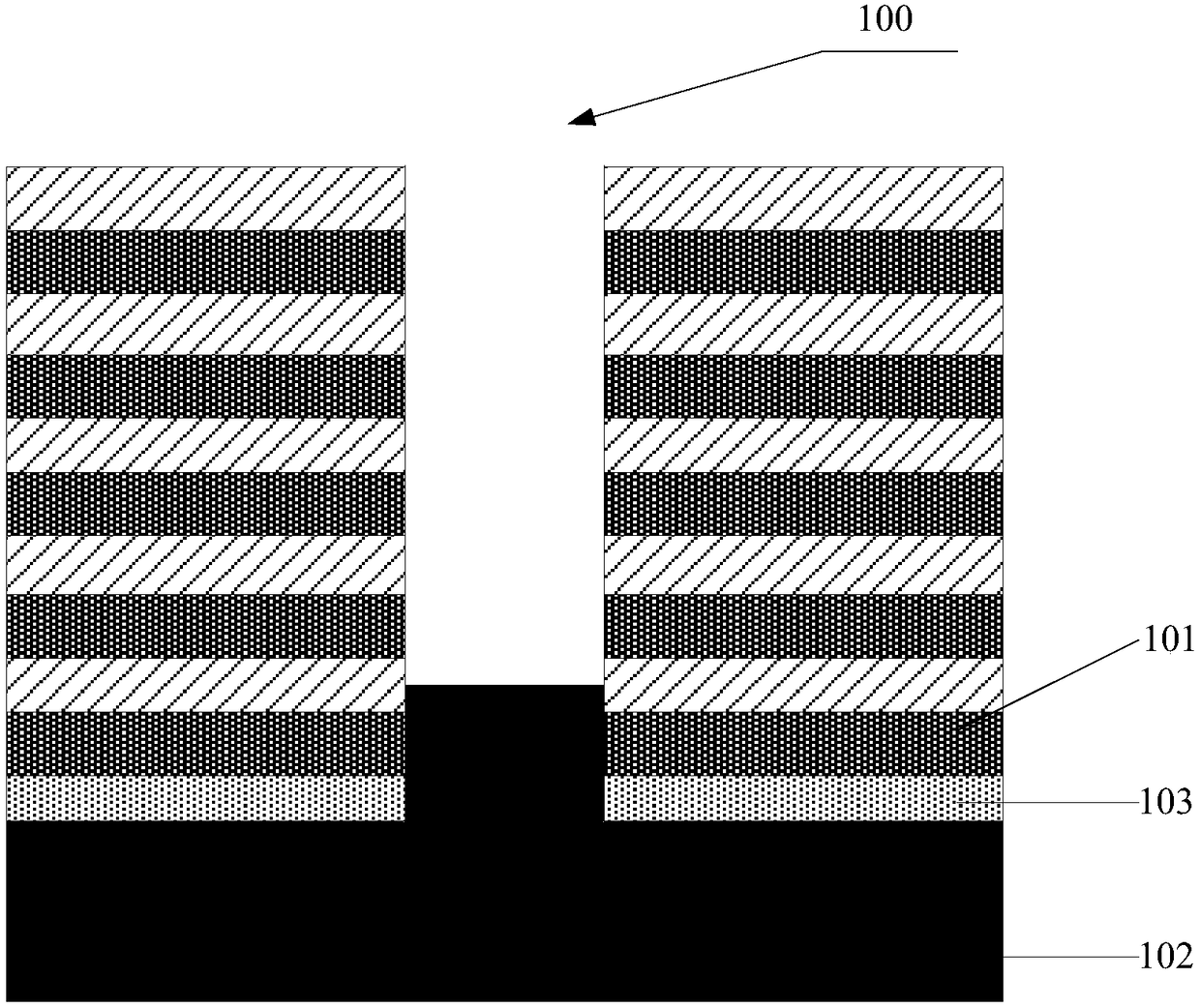 A metal gate manufacturing method for 3D NAND memory