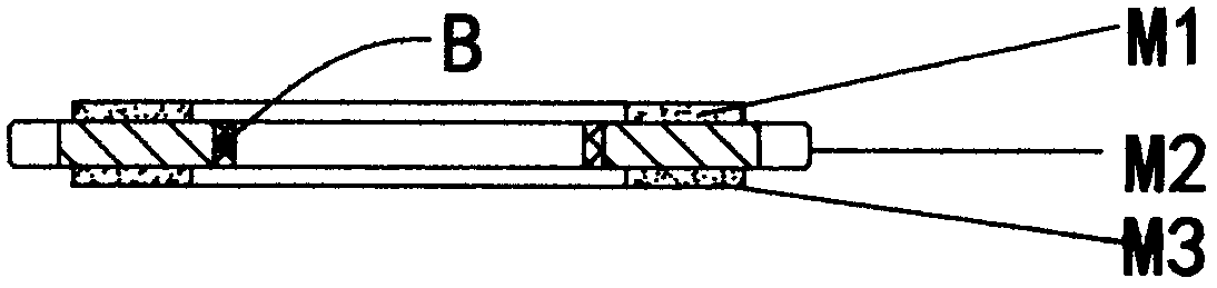 Friction plate component for chain hoist and press fitting specially used for film laminating bearing