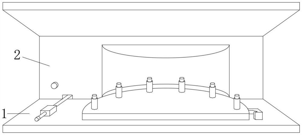 Luggage placing plate for rail transit device