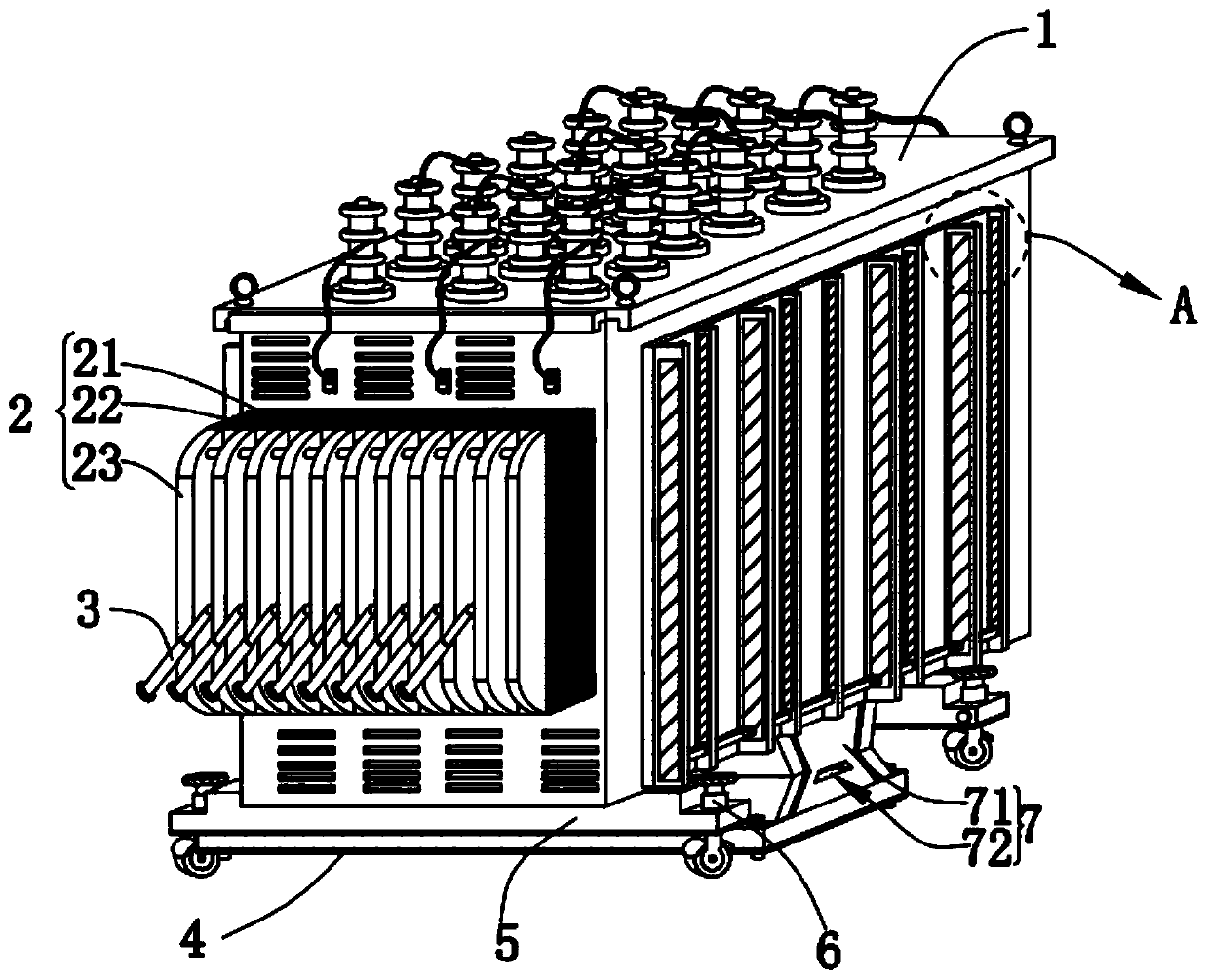 A maintenance method for a high-speed rail on-board isolation transformer