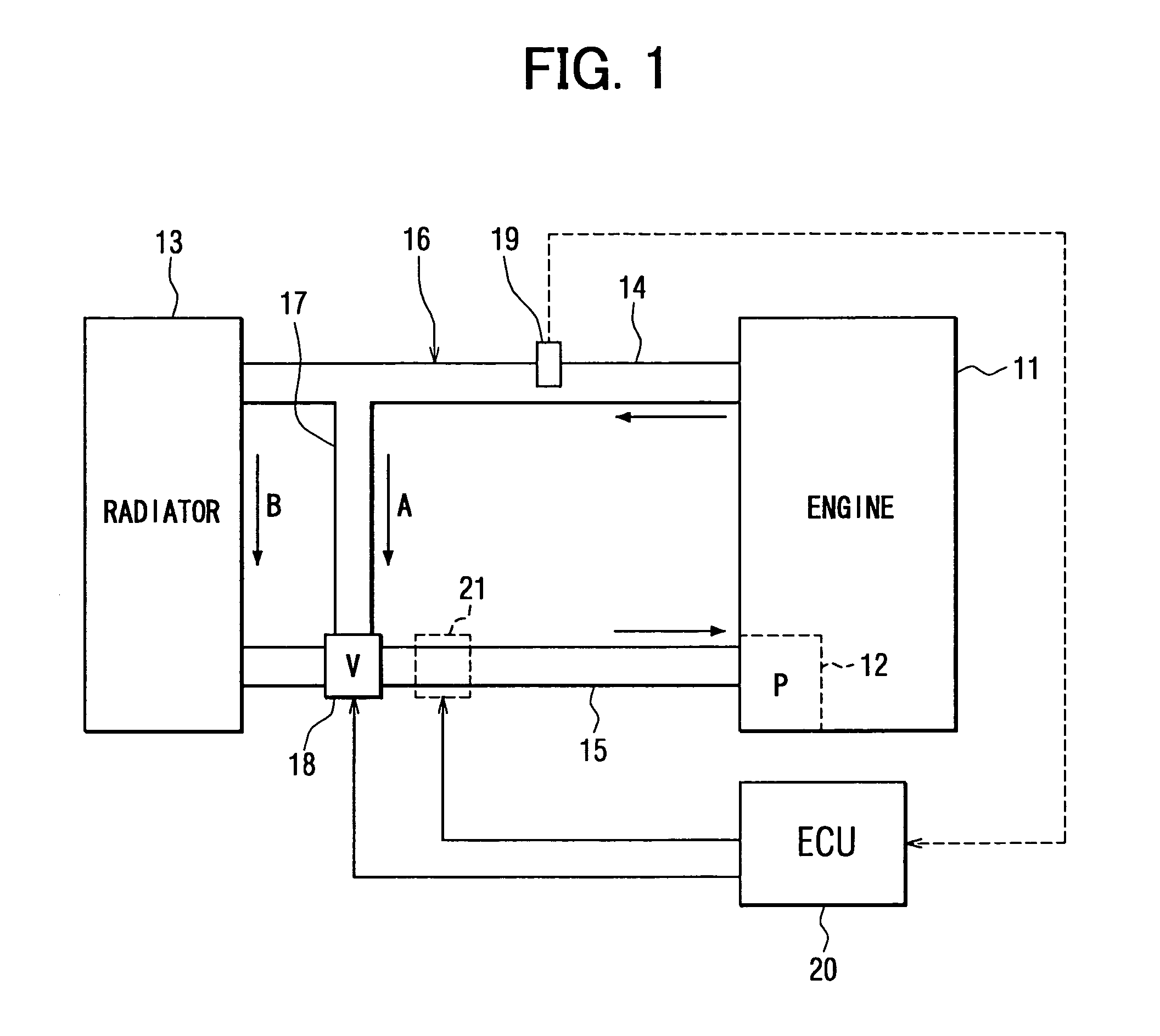 Abnormality diagnosis apparatus and engine cooling system having the same