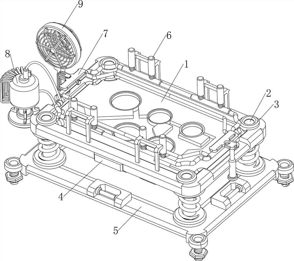 Embedded intelligent circuit board for new energy automobile