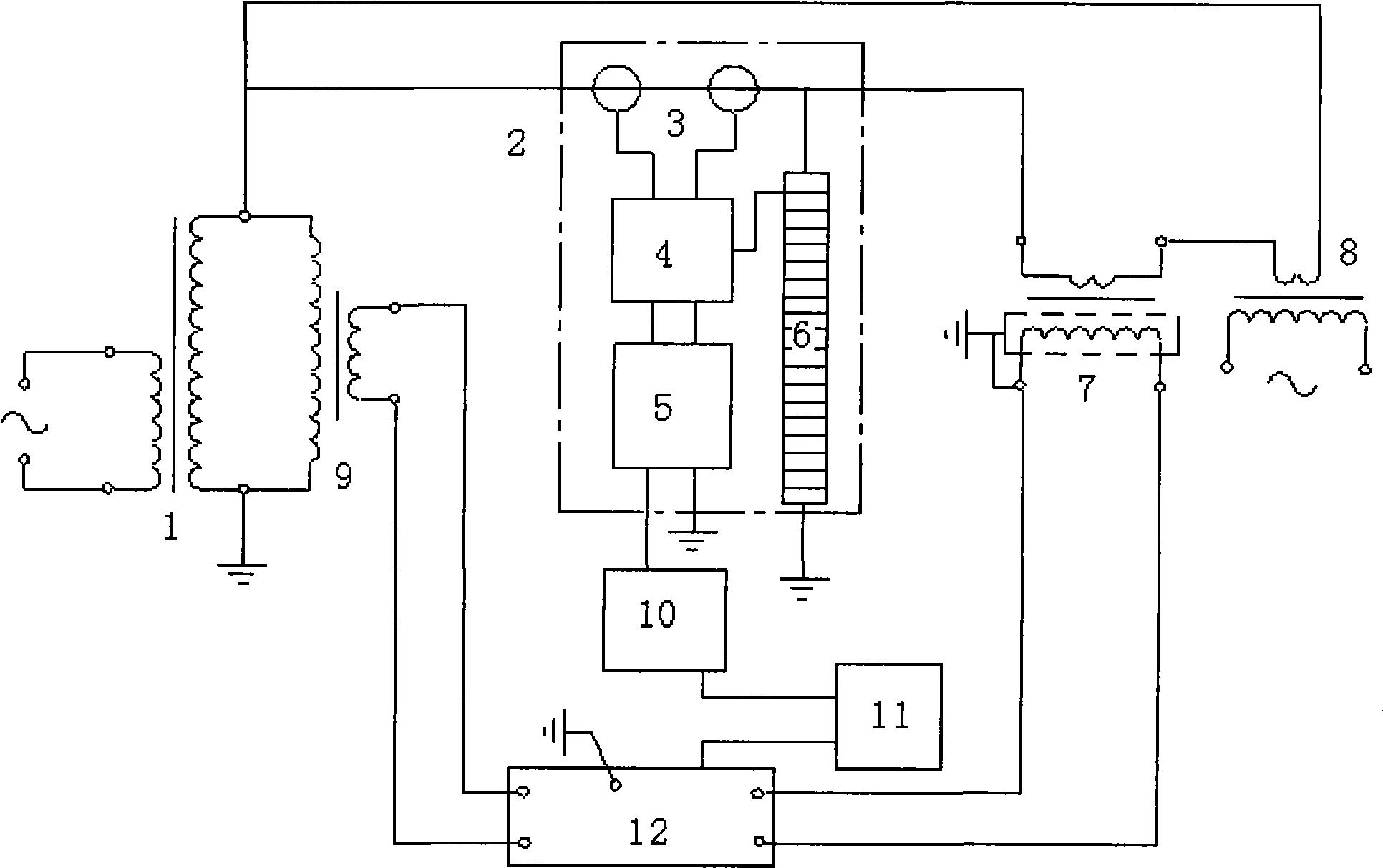 Calibration apparatus for gate energy meter of digitized transforming plant
