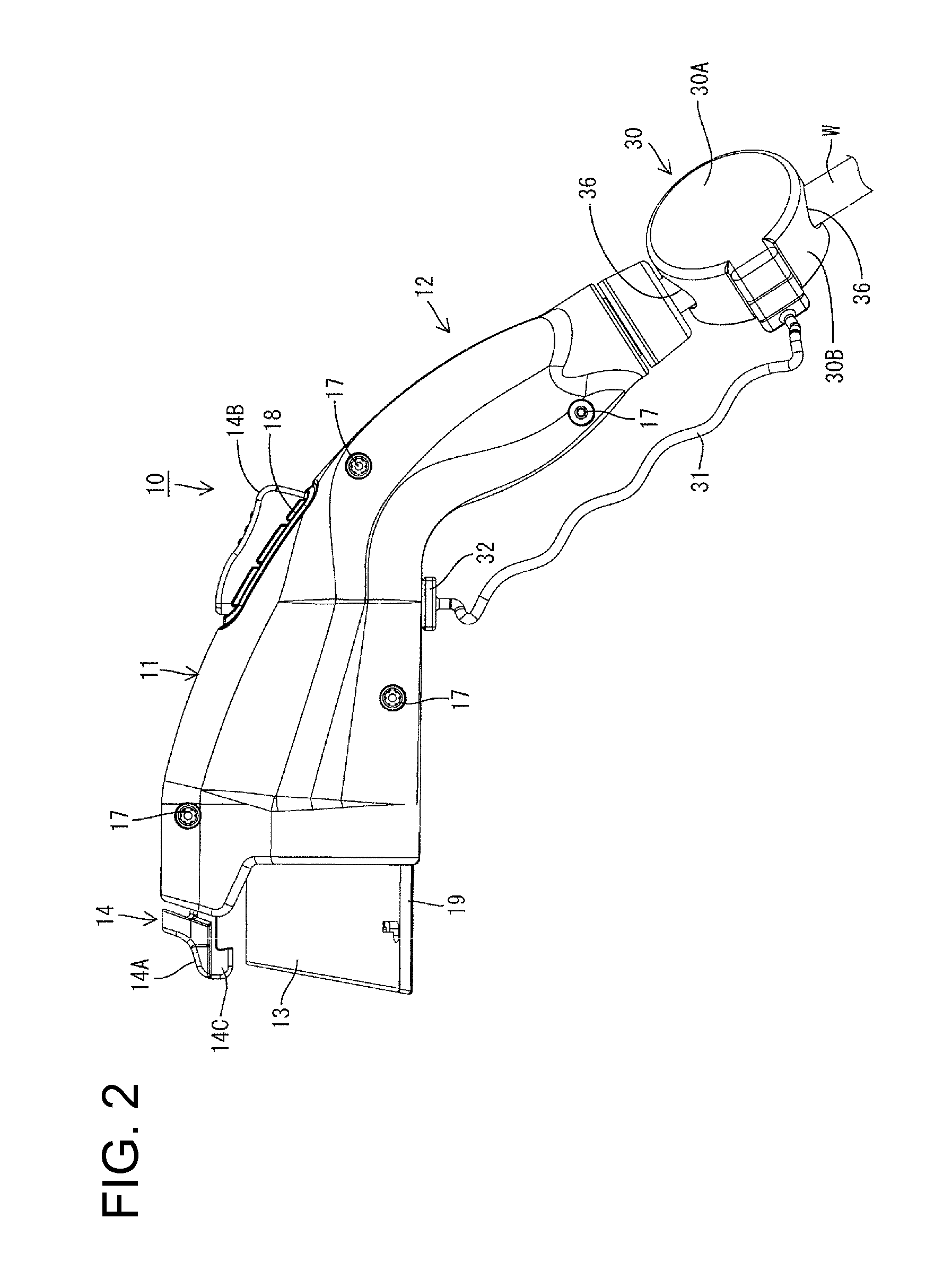 Charging connector and method of mounting it