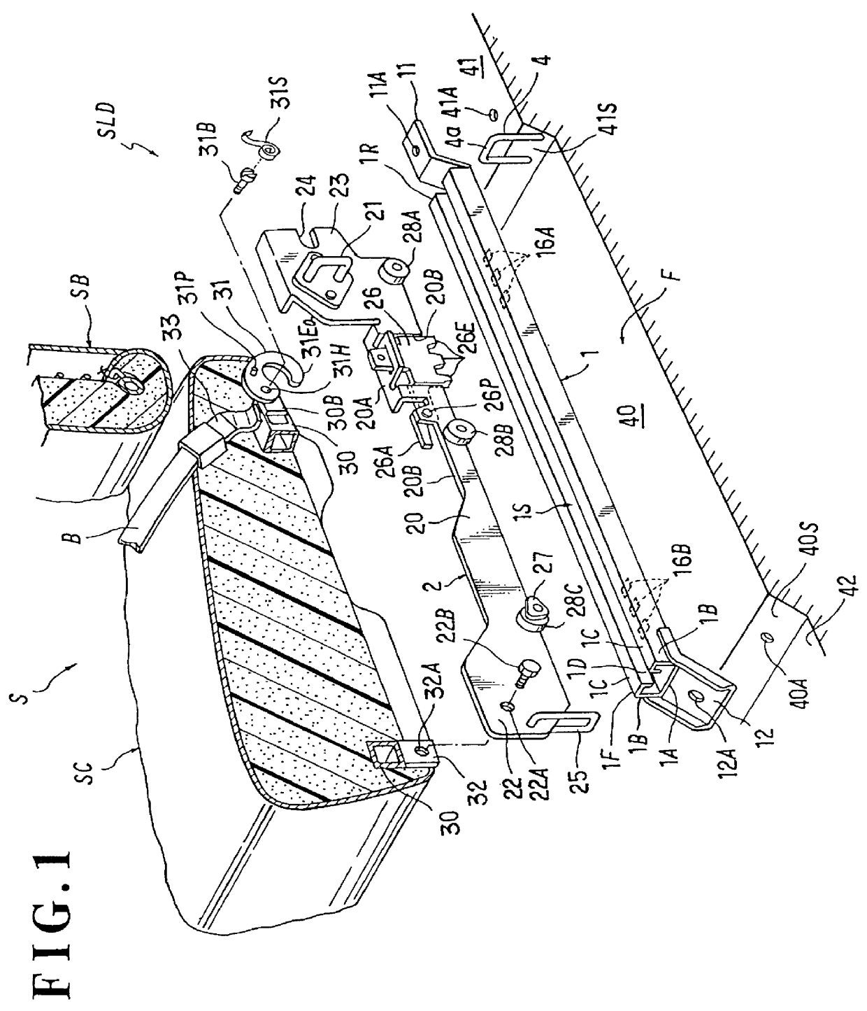 Slide rail device for vehicle seat