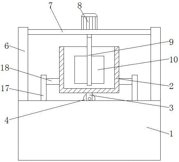 Concrete agitating device capable of improving quality of concrete